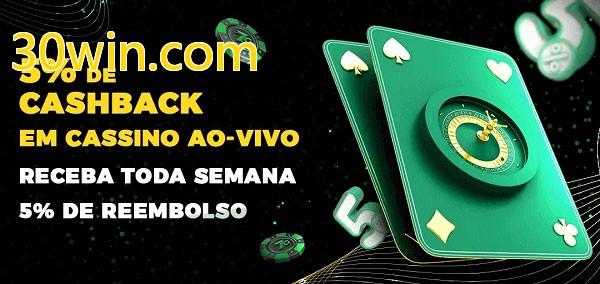 Promoções do cassino ao Vivo 30win.com